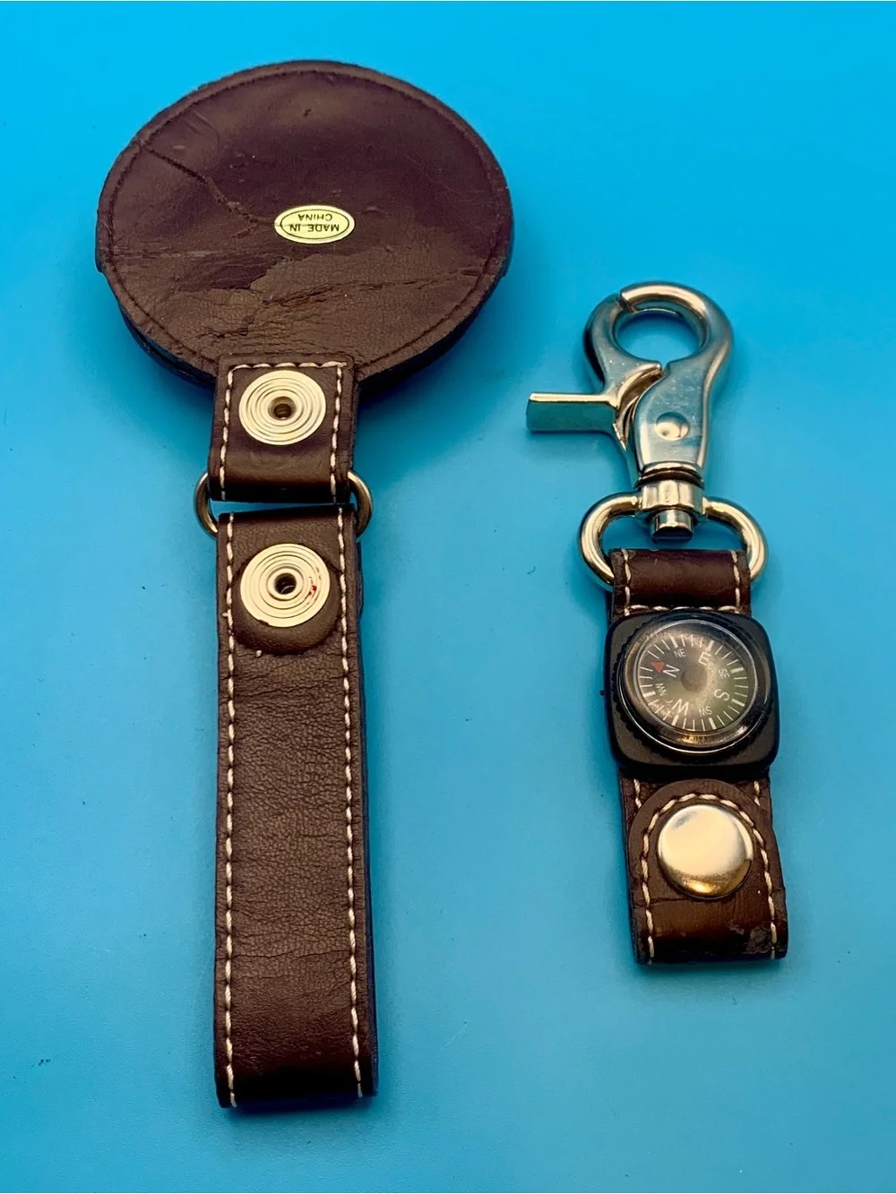 RAWLINGS Vintage Military Field Belt Loop Pocket Watch Holder Works New Battery